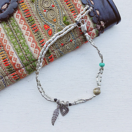 Love & Peace Anklet