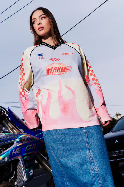 MTL Moto Long Sleeve Top